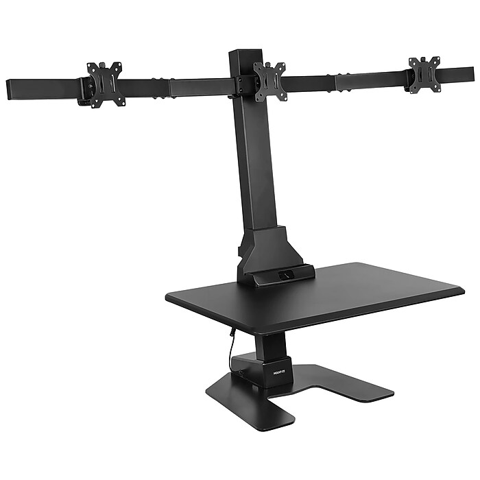 Vertical Dual Monitor Mount for monitors up to 32 | holds up to 17.6 lbs per monitor | MI-1768