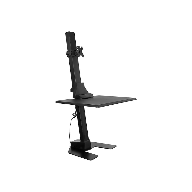 Mount-It! 28"W Adjustable Single Monitor Mount, Black (MI-7951) image 1