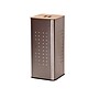 Household Essentials Square Metal Laundry Hamper With Wood Lid, Stainless Steel (7080-1)~#|#~sp12160006_sc7