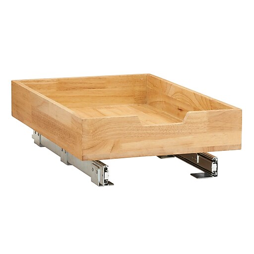 Household Essentials Glidez Wood 1-Tier Sliding Cabinet Organizer