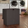 Household Essentials Collapsible 2-Section Laundry Sorter with Lid, Brown (5638)~#|#~sp12160027_sc7