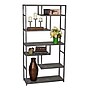Household Essentials 65"H 6-Shelf Bookcase, Slate Faux Concrete (8090-1)~#|#~sp12160045_sc7