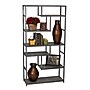 Household Essentials 65"H 6-Shelf Bookcase, Slate Faux Concrete (8090-1)~#|#~sp12160324_sc7