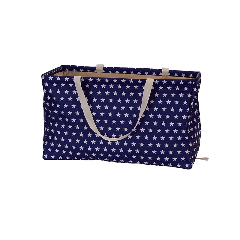 Household Essentials Krush Container Rectangle Tote Bag, White Star On Blue (2240) image 1