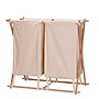 Household Essentials Collapsible 2-Section Laundry Sorter with Lid, Canvas, Beige (6786-1)~#|#~sp12160694_sc7