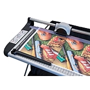 United 38" Rotary Paper Trimmer with Stand and Fabric Catch Tray, 10 Sheet Capacity, Silver/Black (RT37S)