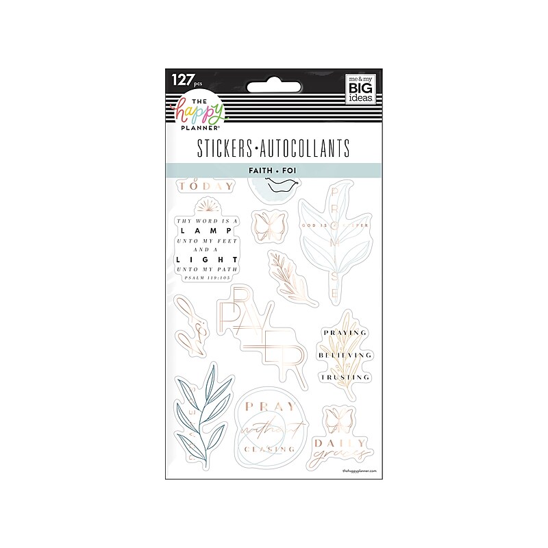 The Happy Planner Simple Faith Stickers, Assorted Colors, 127/Pack (SP4H5-008) image 1