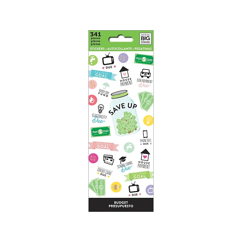 The Happy Planner Petite Stickers, Assorted Colors, 341/Pack (PPSM-20) image 1