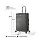InUSA Deep 29.23" Hardside Suitcase, 4-Wheeled Spinner, Black (IUDEE00L-BLK)~#|#~sp121843305_sc7