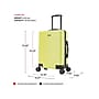 InUSA Deep 20" Hardside Carry-On Suitcase, 4-Wheeled Spinner, Green (IUDEE00S-GRN)~#|#~sp121843312_sc7