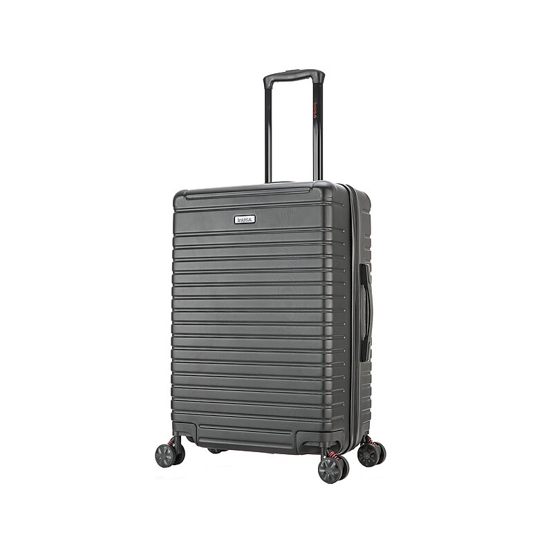 InUSA Deep 24" Hardside Suitcase, 4-Wheeled Spinner, TSA Checkpoint Friendly, Black (IUDEE00M-BLK) image 1