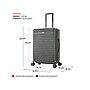 InUSA Deep 24" Hardside Suitcase, 4-Wheeled Spinner, TSA Checkpoint Friendly, Black (IUDEE00M-BLK)~#|#~sp121843645_sc7