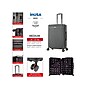 InUSA Deep 24" Hardside Suitcase, 4-Wheeled Spinner, TSA Checkpoint Friendly, Black (IUDEE00M-BLK)~#|#~sp121843647_sc7