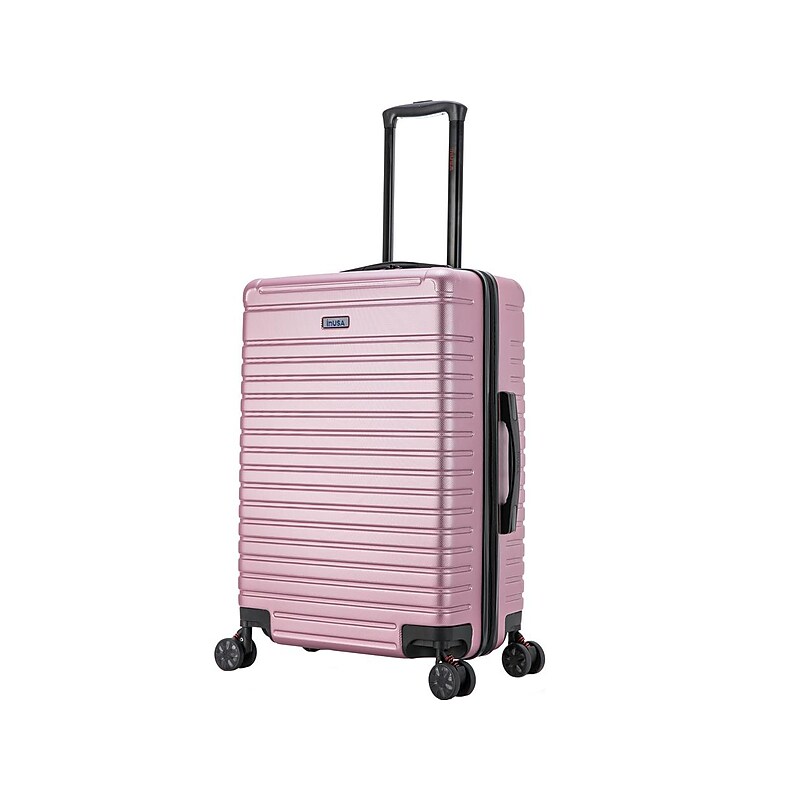 InUSA Deep 24" Hardside Suitcase, 4-Wheeled Spinner, TSA Checkpoint Friendly, Rose Gold (IUDEE00M-ROS) image 1