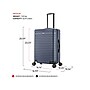 InUSA Deep 24" Hardside Suitcase, 4-Wheeled Spinner, TSA Checkpoint Friendly, Blue (IUDEE00M-BLU)~#|#~sp121843666_sc7