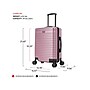 InUSA Deep 21.65" Hardside Carry-On Suitcase, 4-Wheeled Spinner, Rose Gold (IUDEE00S-ROS)~#|#~sp121843698_sc7