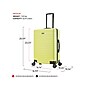 InUSA Deep 25.59" Hardside Suitcase, 4-Wheeled Spinner, TSA Checkpoint Friendly, Green (IUDEE00M-GRN)~#|#~sp121843705_sc7