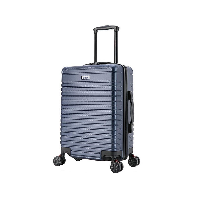 InUSA Deep 21.65" Hardside Carry-On Suitcase, 4-Wheeled Spinner, Blue (IUDEE00S-BLU) image 1