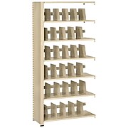 Tennsco® Snap-Together Shelving, 36" x 76", 6 Shelves, Closed Add-On Unit (1276ACSD)