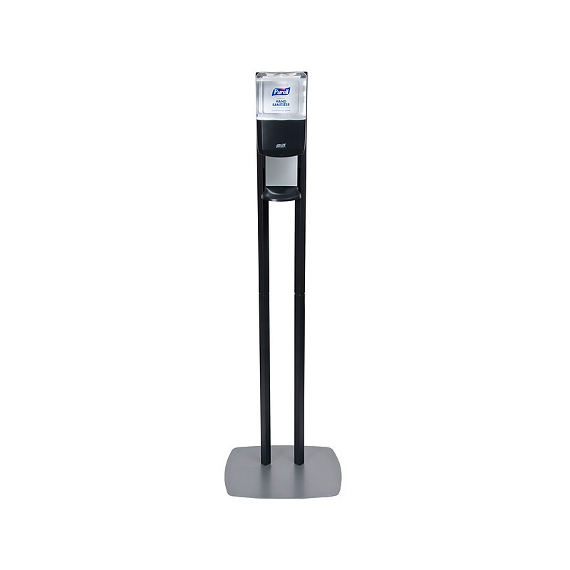 PURELL ES6 Automatic Floor Stand Hand Sanitizer Dispenser, Graphite/Black (7216-DS) image 1
