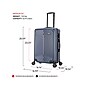 DUKAP Stratos 24" Hardside Suitcase, 4-Wheeled Spinner, TSA Checkpoint Friendly, Blue (DKSTR00M-BLU)~#|#~sp121925093_sc7