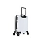 DUKAP Stratos 21.65" Hardside Carry-On Suitcase, 4-Wheeled Spinner, TSA Checkpoint Friendly, White (DKSTR00S-WHI)~#|#~sp121925157_sc7