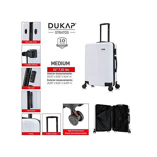 新品24-25 STRATOS 159cm DUKAP Stratos 24 Hardside Suitcase, 4-Wheeled Jamaica | Ubuy