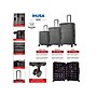 InUSA Deep 3-Piece Hardside Spinner Luggage Set, Black (IUDEESML-BLK)~#|#~sp121925195_sc7