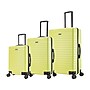 InUSA Deep 3-Piece Hardside Spinner Luggage Set, Green (IUDEESML-GRN)~#|#~sp121925242_sc7