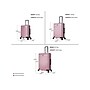 InUSA Deep 3-Piece Hardside Spinner Luggage Set, Rose Gold (IUDEESML-ROS)~#|#~sp121925274_sc7