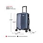 DUKAP Stratos 20" Hardside Carry-On Suitcase, 4-Wheeled Spinner, TSA Checkpoint Friendly, Blue (DKSTR00S-BLU)~#|#~sp121925284_sc7