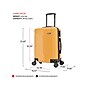DUKAP Stratos 21.65" Hardside Carry-On Suitcase, 4-Wheeled Spinner, TSA Checkpoint Friendly, Terracota (DKSTR00S-TER)~#|#~sp121925292_sc7
