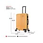DUKAP Stratos 25.59" Hardside Suitcase, 4-Wheeled Spinner, TSA Checkpoint Friendly, Terracota (DKSTR00M-TER)~#|#~sp121925300_sc7