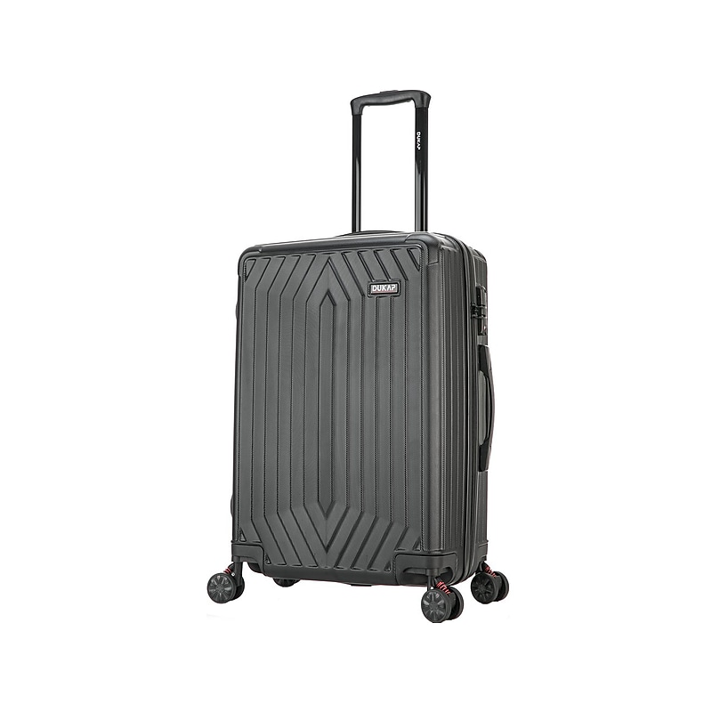 DUKAP Stratos 24" Hardside Suitcase, 4-Wheeled Spinner, TSA Checkpoint Friendly, Black (DKSTR00M-BLK) image 1