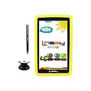 Linsay 7" Tablet with Holder, Pen, and Case, WiFi, 2GB RAM, 32GB Storage, Android 12, Yellow/Black (F7UHDKIDSP)