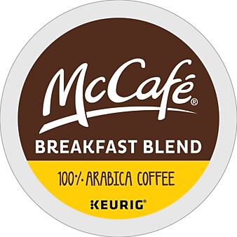 McCafe Breakfast Blend Coffee, Keurig® K-Cup® Pods, Light Roast, 96/Carton (080412)