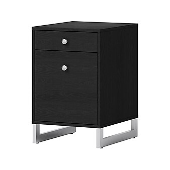 Whalen Asherton 2-Drawer Vertical File Cabinet, Letter/Legal Size, 23.88"H x 15.44"W x 19"D, Inkwood Black (SPUS-ASHF-BM)
