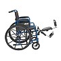 Drive Medical Blue Streak Manual Wheelchair, 20" Seat Width, Flipback Desk Arms, Blue (BLS20FBD-ELR)~#|#~sp122117709_sc7