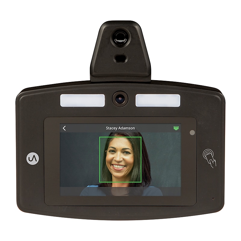 uAttend Face Recognition Time Clock System, Black (DR2500) image 1