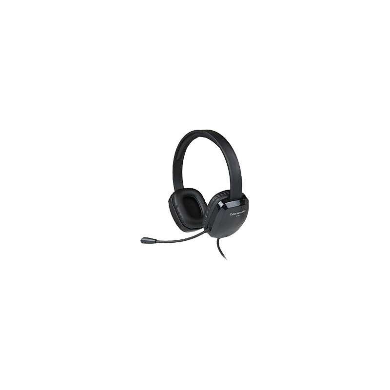 Cyber Acoustics AC Stereo Headset, Over-the-Head, Black (AC-6012) image 1