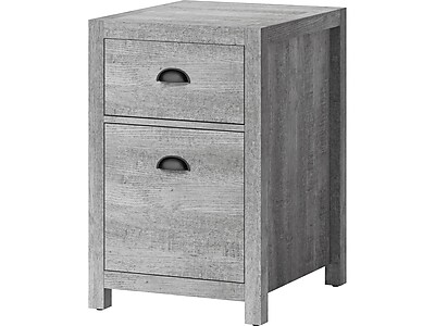 Whalen Fallbrook 2-Drawer Vertical File Cabinet, Letter/Legal Size, 26.25″H x 17″W x 20″D, Smoked Ash (SPUS-FBSF-GM) Sansujyuku sansujyuku.com