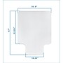 Mount-It! Carpet Chair Mat with Lip, 35.5" x 47", Clear Vinyl (MI-7817)~#|#~sp12230462_sc7
