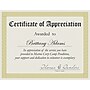 Great Papers Channel Border Foil Certificates, 8.5" x 11", Beige/Gold, 15/Pack (963007)~#|#~sp122432759_sc7