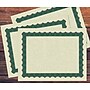 Great Papers Metallic Certificates, 8.5" x 11", Beige/Green, 100/Pack (934200)~#|#~sp122432775_sc7