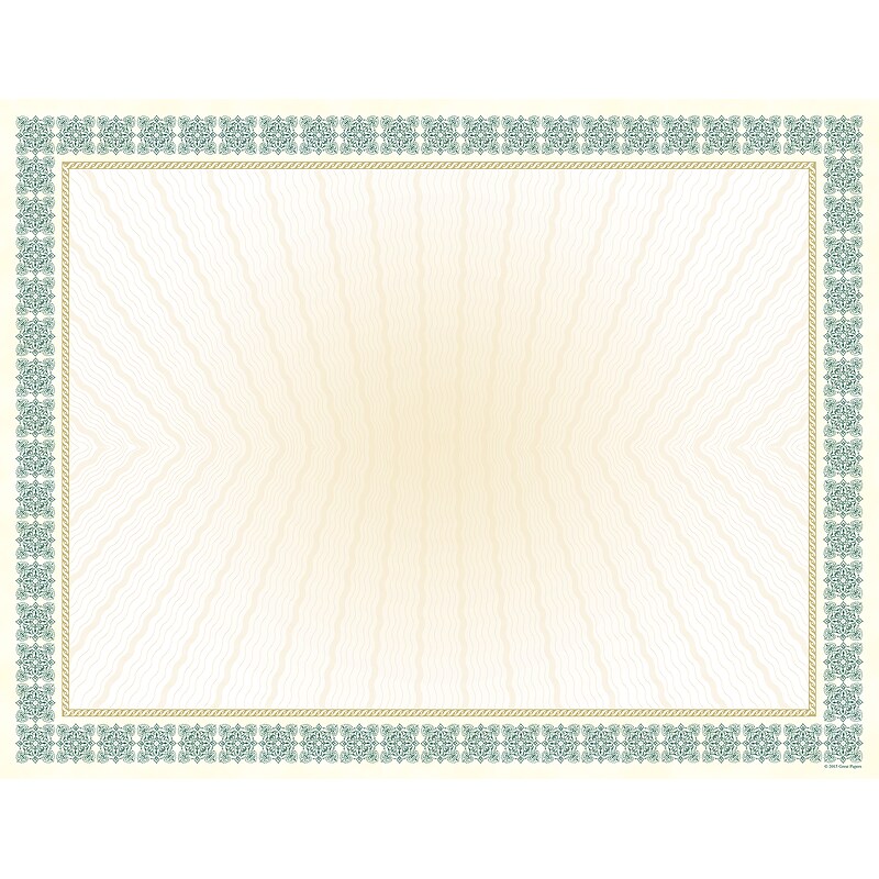Great Papers Certificates, 8.5" x 11", Westminster Green, 6/Pack (963022) image 1