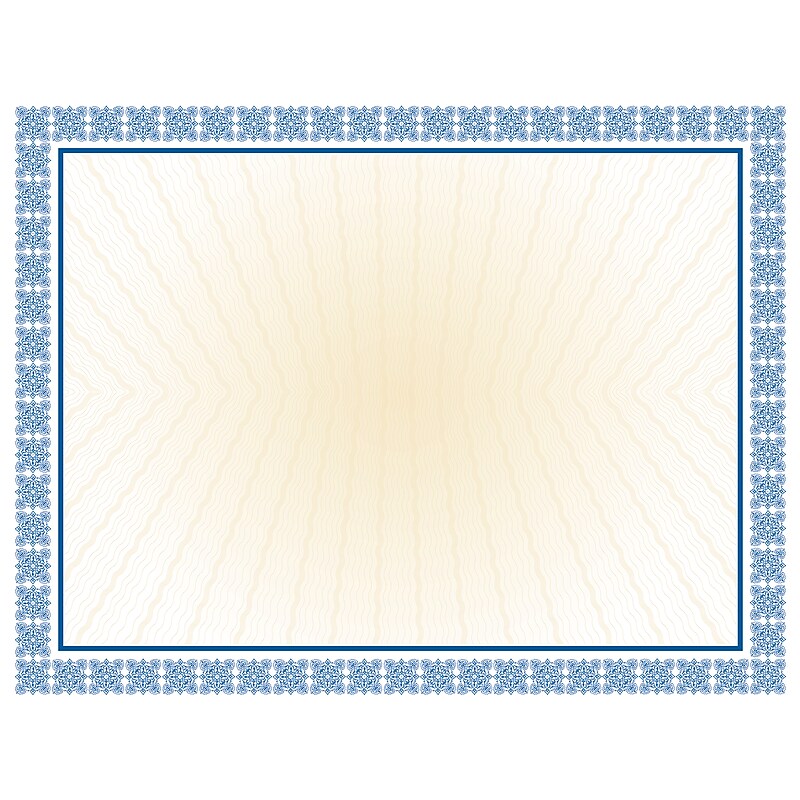 Great Papers Certificates, 8.5" x 11", Westminster Blue, 100/Pack (961032) image 1