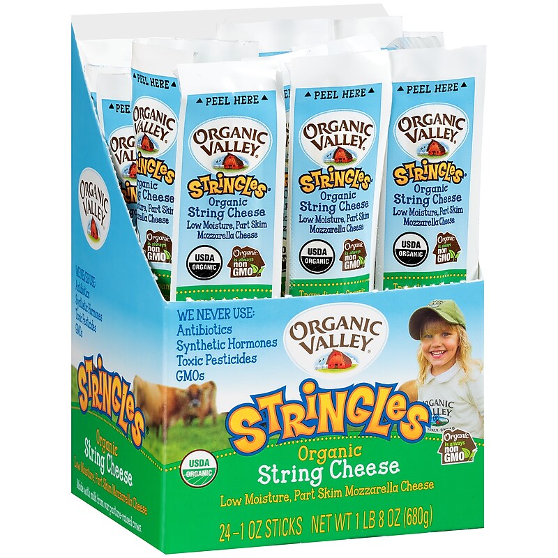 Organic Valley Mozzarella String Cheese, 24/Each (307-00328) image 1