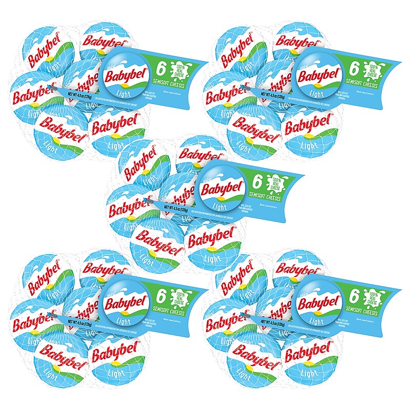 Babybel Mini Light Cheese, 5/Pack (600-00231) image 1