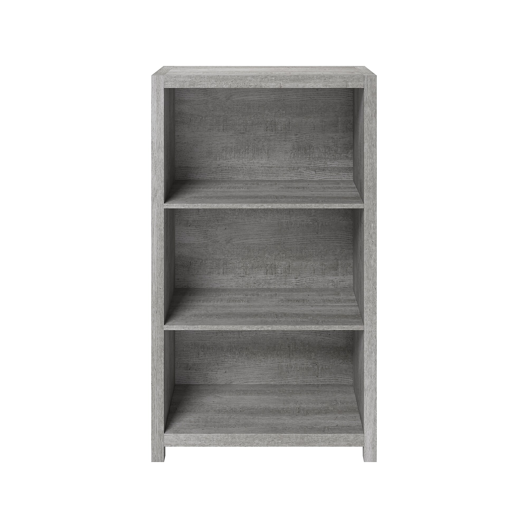 Whalen Fallbrook 3-Shelf 48″H Bookcase, Smoked Ash/Rustic Warm Gray (SPUS-FBBK-GM) Simolary simolary.com