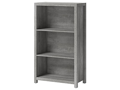 Whalen Fallbrook 3-Shelf 48″H Bookcase, Smoked Ash/Rustic Warm Gray (SPUS-FBBK-GM) Sansujyuku sansujyuku.com